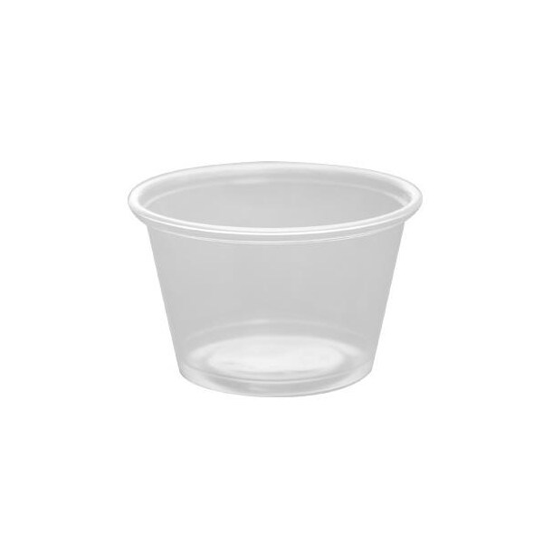 4 oz Clear Poly Portion Cups, PK2500